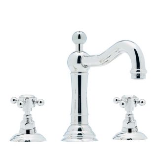 Country Double Handle Widespread Bathroom Faucet with Cross Handle and