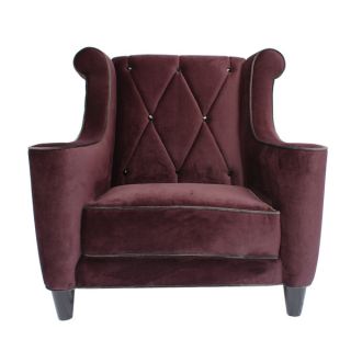 Decenni Custom Furniture Prince Purple Velvet Crystal button Tufted