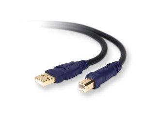 Belkin F3U133 06 GLD 6 ft. Black Gold Series USB2.0 Device Cable (AM/BM)