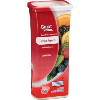 Great Value Fruit Punch Drink Mix, 1.9 Oz