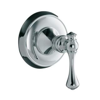 KOHLER Revival 1 Handle Volume Control Valve Trim Kit with Traditional Lever Handle in Polished Chrome (Valve Not Included) K T16177 4A CP