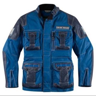 Icon 1000 Beltway Jacket Baja Blue LG