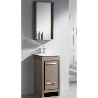 Fresca Allier 16 Single Small Modern Bathroom Vanity Set with Mirror