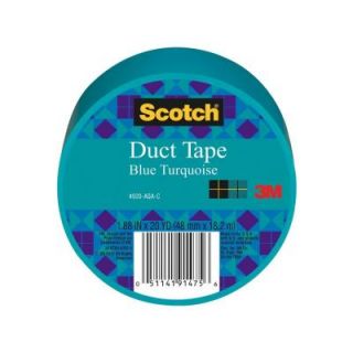 3M Scotch 1.88 in. x 20 yds. Blue Turquoise Duct Tape (Case of 6) 920 AQA C