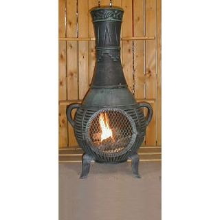 The Blue Rooster Aluminum Wood Chiminea