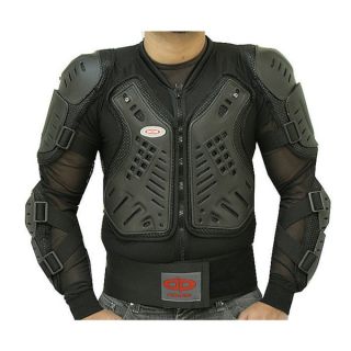 Perrini Full Body Armor CE Approved All Black Motorcycle Jacket