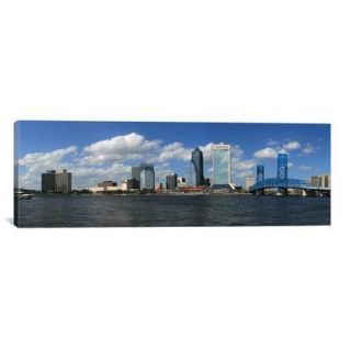 iCanvas Panoramic Jacksonville Skyline Cityscape Photographic Print on Canvas in Multi color