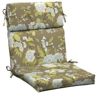 Hampton Bay Virginia Floral High Back Outdoor Chair Cushion AD10062B 9D1