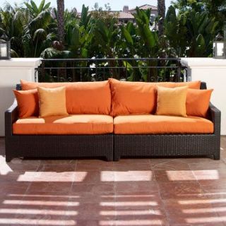 RST Brands Deco Patio Sofa with Cushions