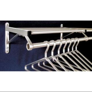 GLARO 501 24SA Coat Rack, 1 Shelf, 24 In W, Satin Aluminum