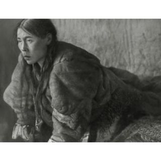 Close up of an mid adult Eskimo woman during childbirth Poster Print (18 x 24)