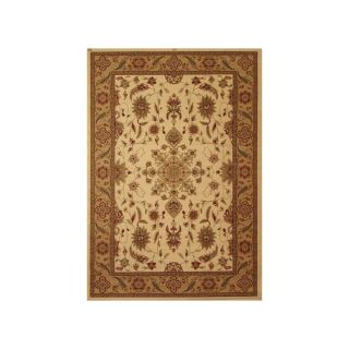 Safavieh Lyndhurst Ivory and Tan Rectangular Indoor Machine Made Throw Rug (Common 3 x 5; Actual 39 in W x 63 in L x 0.42 ft Dia)