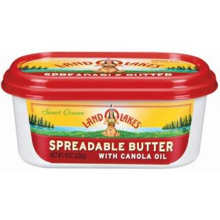 Lakes Spreadable Butter with Canola Oil 8 oz