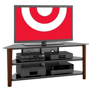 CorLiving Stained Wood Veneer TV Stand   Espresso (60)