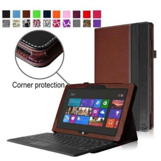 Fintie Folio Case for Microsoft Surface RT / Surface 2 10.6 inch Tablet (Does Not Fit Windows 8 Pro Version), Dual Color
