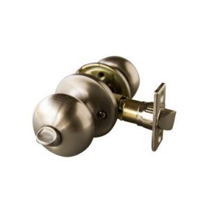 Design House Canton Satin Nickel Privacy Knob with Universal 6 Way Latch 727339