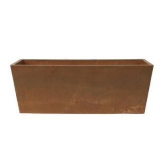 Arcadia Garden Products Simplicity 25 1/2 in. x 9 in. x 9 in. Chocolate Marble PSW Window Box U65CM