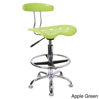 Offex Chrome Drafting Stool with Tractor Seat   16900220  