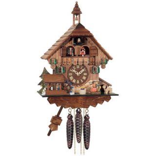 One Day Musical Cottage Cuckoo Wall Clock by River City Clocks