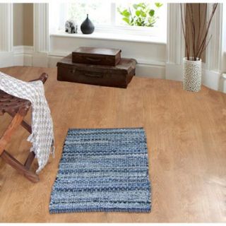 Better Homes and Gardens Chindi Rug, Denim, 1'8" x 1'6"