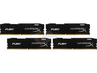 HyperX FURY 4GB 288 Pin DDR4 SDRAM DDR4 2666 (PC4 21300) Intel X99 Desktop Memory Model HX426C15FB/4