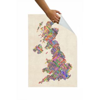 Word Map London Wall Mural by Americanflat