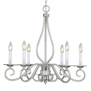 Shandy 25 in 6 Light Pewter Standard Chandelier