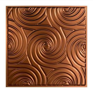 Fasade Typhoon   2 ft. x 2 ft. Lay in Ceiling Tile in Oil Rubbed Bronze L78 26