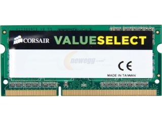 Open Box CORSAIR ValueSelect 2GB 204 Pin DDR3 SO DIMM DDR3L 1600 (PC3L 12800) Laptop Memory Model CMSO2GX3M1C1600C11