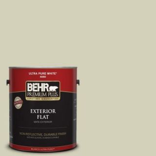 BEHR Premium Plus 1 gal. #ECC 38 1 Pale Sagebrush Flat Exterior Paint 405001