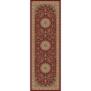 Balta US Classical Manor Red 2 ft. 7 in. x 7 ft. 10 in. Rug Runner 68500100802403