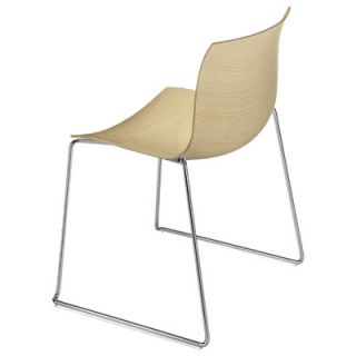 Catifa 53 Wooden Chair with Sled Base