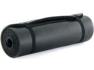 ProSource High Density 71" Exercise Yoga Mat with Carrying Straps   Blue