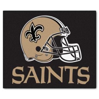 FANMATS New Orleans Saints 5 ft. x 6 ft. Tailgater Rug 5773