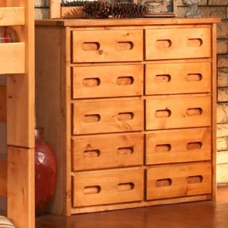 Chelsea Home 10 Drawer Dresser   Cinnamon   Kids Dressers and Chests