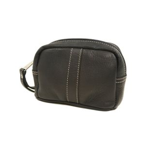 Piel Leather Cosmetic Case   Black   Travel Accessories
