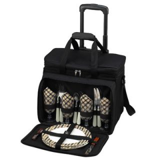 Picnic At Ascot London Picnic Cooler for Four with Wheels
