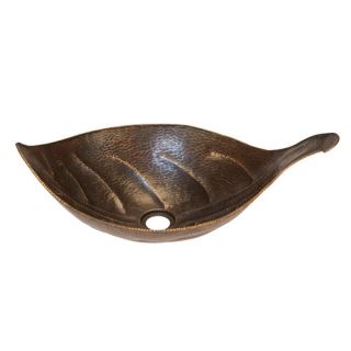 Premier Copper Products Leaf Vessel Sink with Overflow