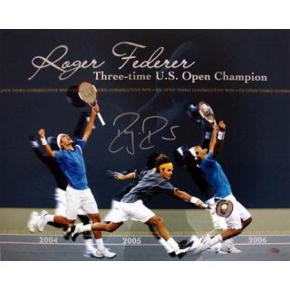Steiner Sports Roger Federer 3x US Open Champion 16'' x 20'' Collage