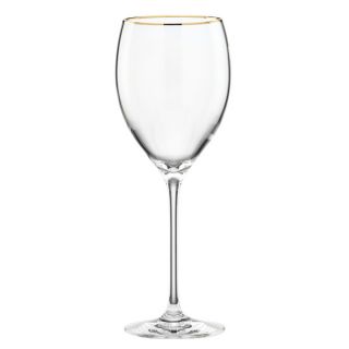 Gold Luster 9.1 ounces White Wine Glasses (Set of 4)