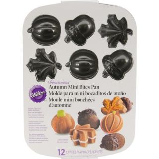 Dimensions Mini Bites Pan Pumpkin/Acorn/Maple Leaf 12 Cavity