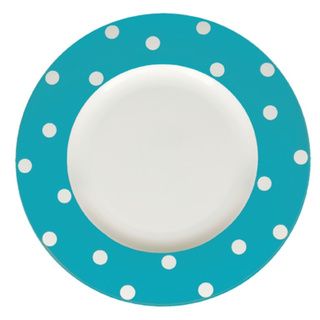 Red Vanilla Freshness Mix & Match Turquoise Dots 11.25 inch Dinner