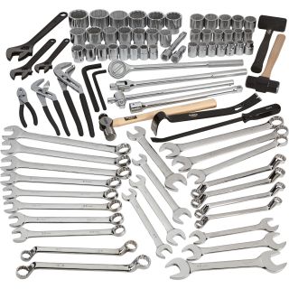 Klutch  Jumbo Mechanic's Tool Set — 82-Pc., 3/4in. Drive  Tool Sets