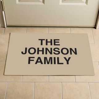 Personalized Any 3 Line Message Doormat, 17" x 27"