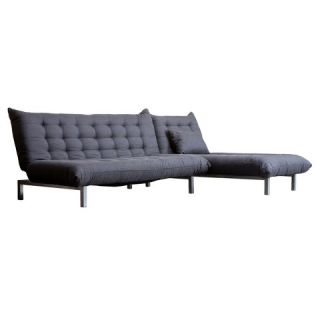 Abbyson Living Madelyn Convertible Sectional Sofa   Gray