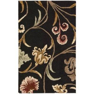 Nourison  In Bloom Black 2 ft. 6 in. x 4 ft. Accent Rug 124135