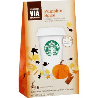 Starbucks VIA Ready Brew Pumpkin Spice Instant Coffee, 6 count