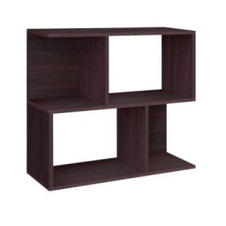 Way Basics zBoard Eco 2 Shelf Soho Bookcase, Side Table and Storage Shelf in Espresso PS 2S 1 EO