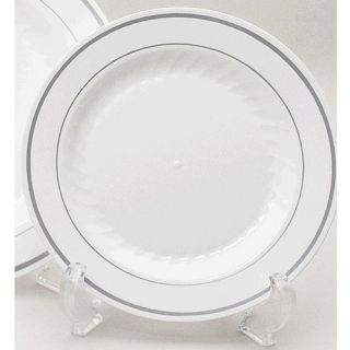 Heavyweight 10" China Like Plates, White (Pack of 12)