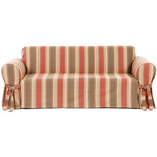 Classic Stripe Cotton Loveseat Slipcover   945393  